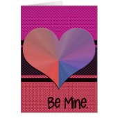 Be Mine Valentine Reflective Heart (Front)