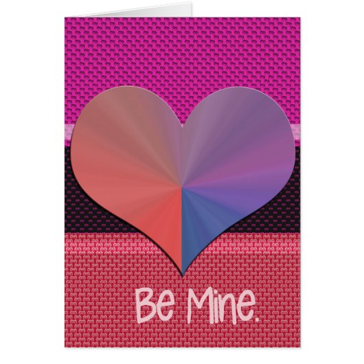 Be Mine Valentine Reflective Heart (Front)