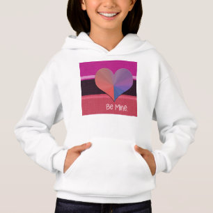 Be Mine Valentine Reflective Heart Hoodie