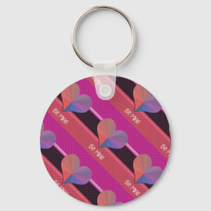 Be Mine Valentine Reflective Heart Keychain