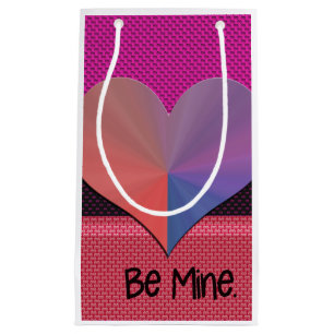 Be Mine Valentine Reflective Heart Small Gift Bag