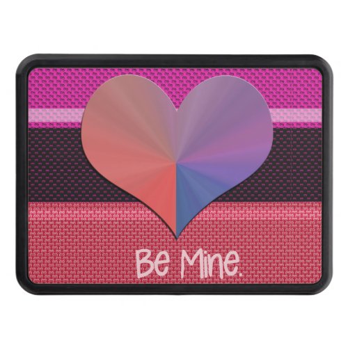 Be Mine Valentine Reflective Heart Trailer Hitch Cover