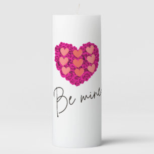Be Mine Valentine shirt  Rose with Heart Love Pillar Candle