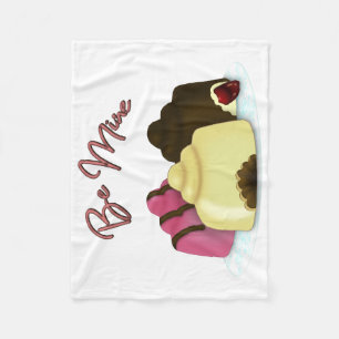 Be Mine Valentine's Day Candy Fleece Blanket