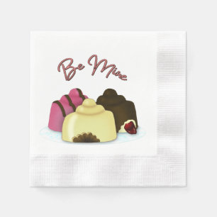 Be Mine Valentine's Day Candy Napkins