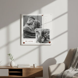 Be Mine Valentine's Day Couple Photo Love Acrylic Print