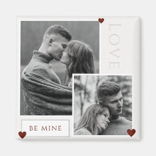 Be Mine Valentine's Day Couple Photo Love Magnet