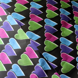 Be Mine Valentine's Day Hearts Lovers Cute         Wrapping Paper Sheets