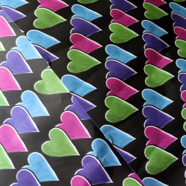 Be Mine Valentine's Day Hearts Lovers Cute         Wrapping Paper Sheets (Creator Uploaded)