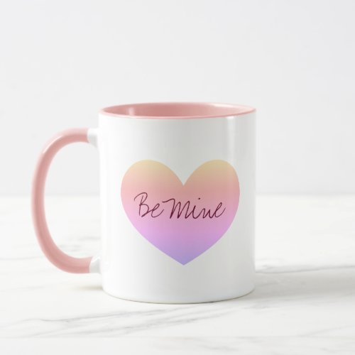 Be Mine Valentines Day Pink Hearts Mug