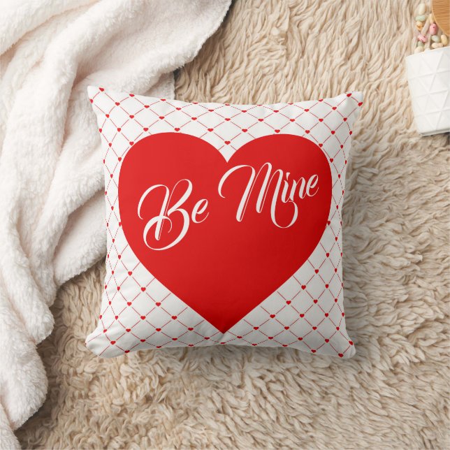 Be Mine Valentine's Day Throw Pillow (Blanket)