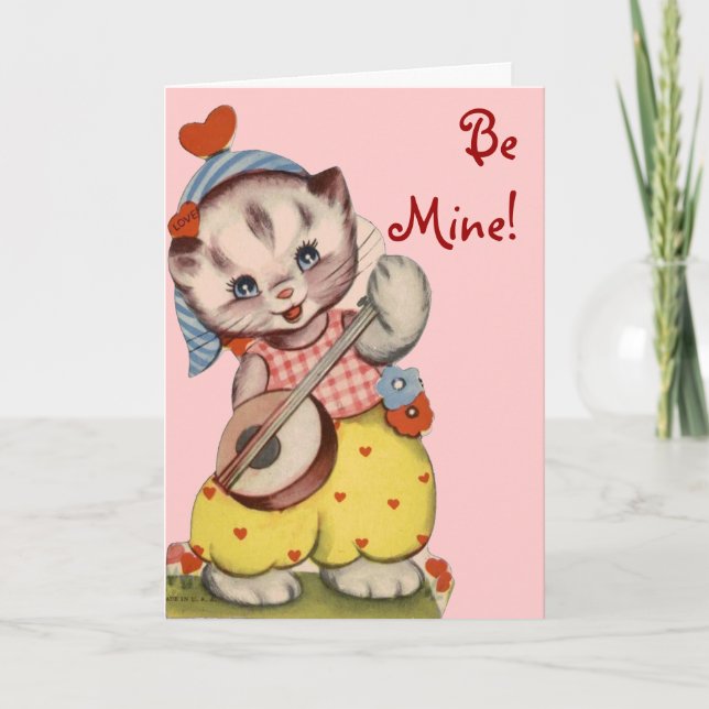 Be Mine Valentine's Greeting Card (Front)