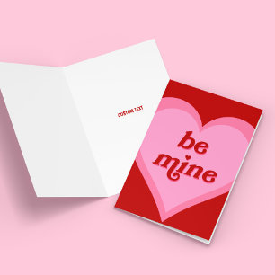 Be Mine Valentines Heart Card