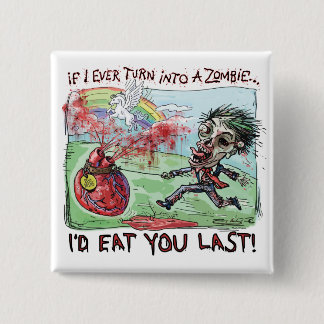 Be Mine Zombie Valentine Button