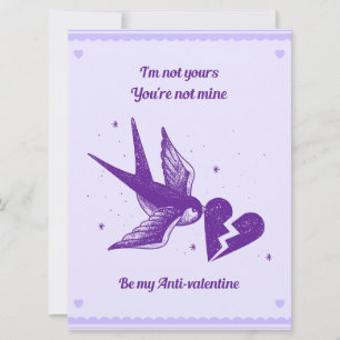 Be My Anti-Valentine Card - Broken Heart