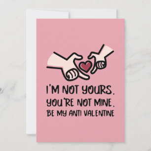 Be My Anti-Valentine Card - Heart