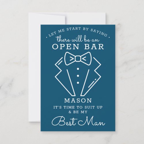 Be My Best Man Card _ Funny