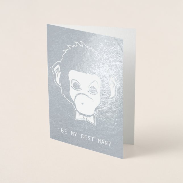 be my best man mister monkey foil card (Front)