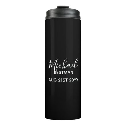 Be My Bestman Groomsman Father Groom Thank You Thermal Tumbler