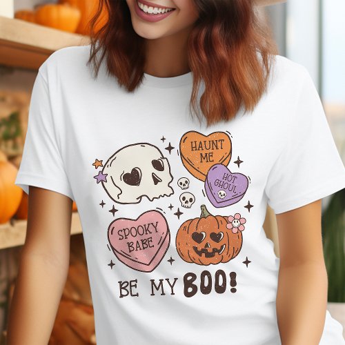 Be My Boo Retro Halloween Tri-Blend Shirt