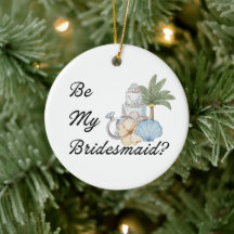 Be My Bridesmaid? Beach Invitation Proposal