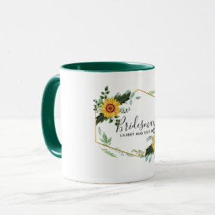 Be My Bridesmaid Flowergirl Maid Honor Thank You Mug