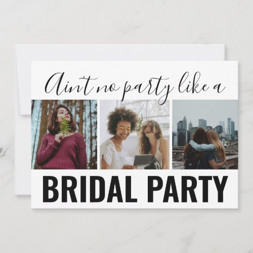 Be My Bridesmaid Funny Like A Bridal Party Invitation