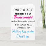 Be My Bridesmaid - Future Sister-in-law Invitation at Zazzle