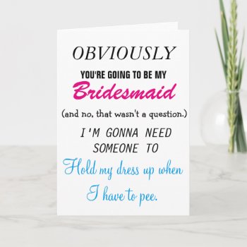 Be My Bridesmaid - Future Sister-in-law Invitation by Greetings_Galore at Zazzle