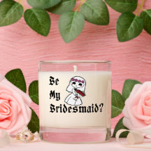 Be My Bridesmaid? Halloween Wedding Proposal Card