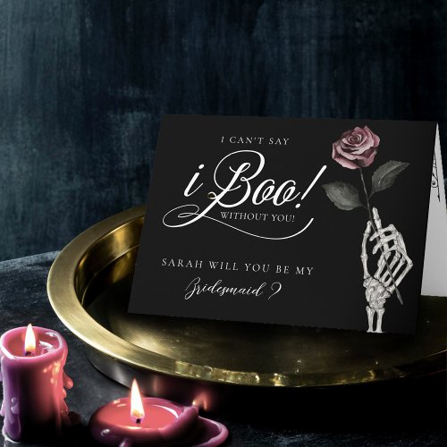 Be My Bridesmaid I Cant Say I Boo Without You Card