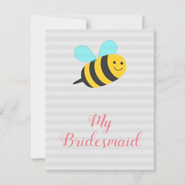 Be My Bridesmaid Invitation (Front)