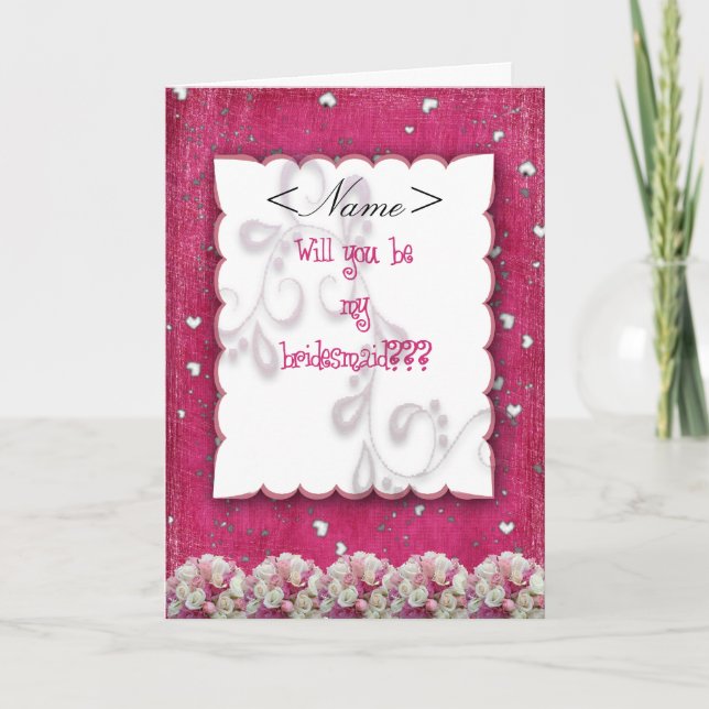 be my bridesmaid invitation (Front)