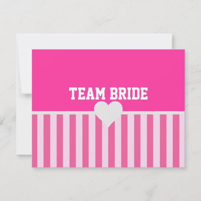 Be My Bridesmaid MOH Team Bride Pink Shower Party (Front)