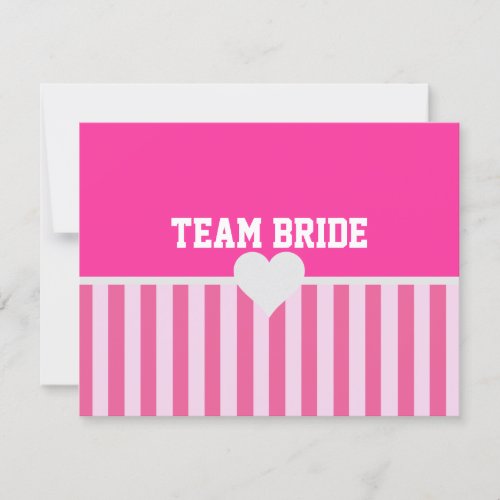 Be My Bridesmaid MOH Team Bride Pink Shower Party