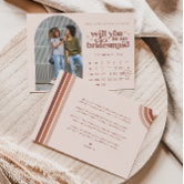 Color Palette Will you be my Bridesmaid Proposal Note Card