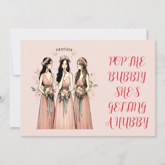 be my bridesmaid save the date (Front)
