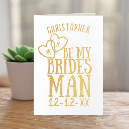Be My Bridesman Wedding Proposal Groomsman Card