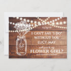 Be My Flower Girl | Rustic Country Bridesmaid