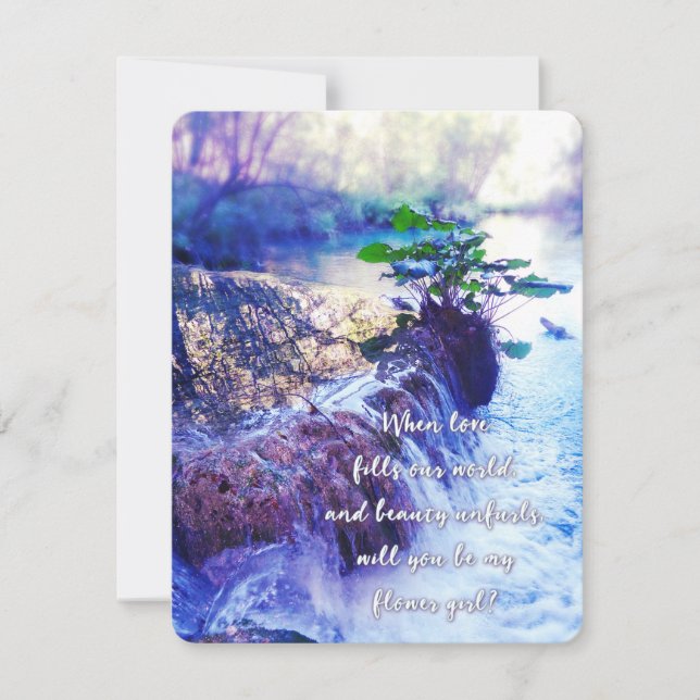 be my flower girl waterhaze invite (Front)