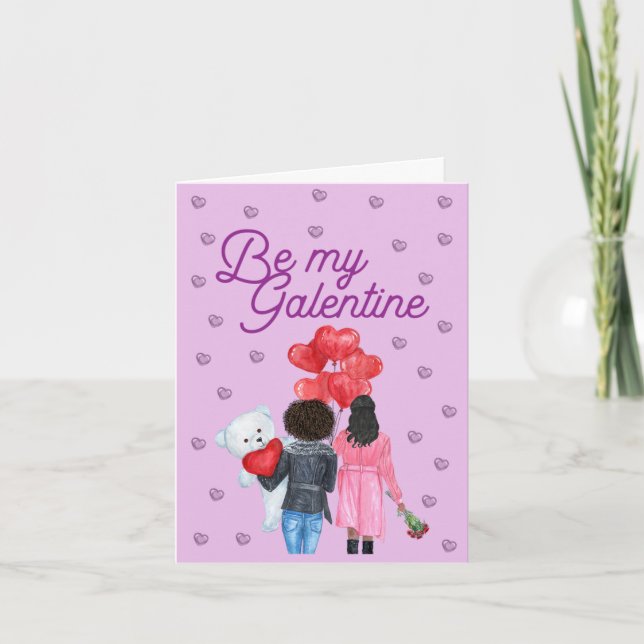 Be my Galentine - Galentine's Day Card (Front)