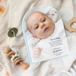 Be My Godfather Proposal Photo Arch Invitation