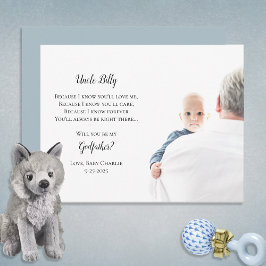 Be My Godfather Proposal Photo Invitation