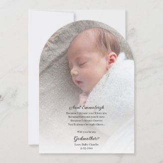 Be My Godmother Proposal Dream Photo Invitation