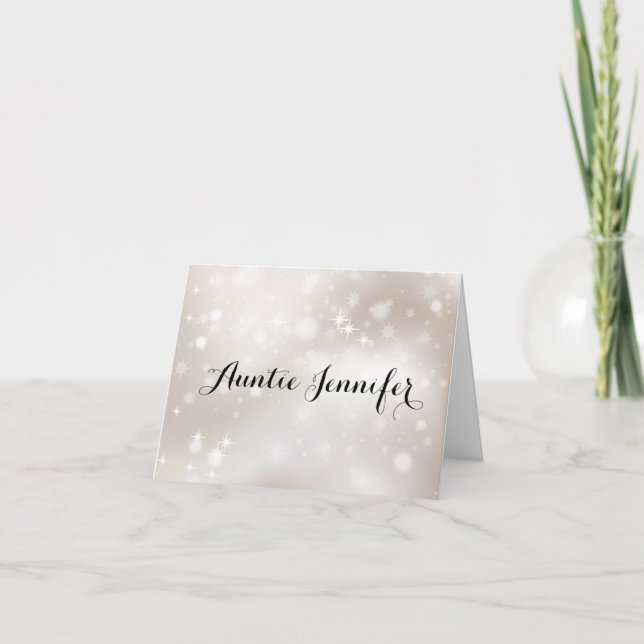 Be My Godmother Proposal on Gold Stars Baptism Invitation (Front)