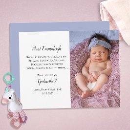 Be My Godmother Proposal Photo Invite