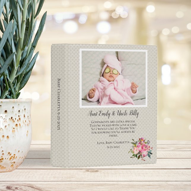 Be My Godparents Proposal Photo Invite Mini Binder (Creator Uploaded)