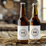 Be my Groomsman Beer Bottle Label<br><div class="desc">Edit for all of the guys in your wedding party!</div>