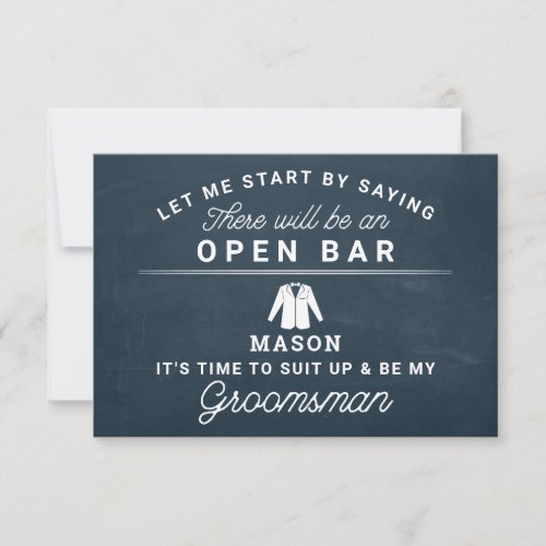 Be My Groomsman Card _ Rustic