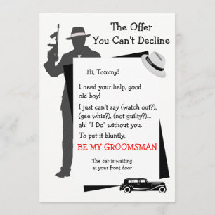 Be My Groomsman Offer You Can't Decline Invitation